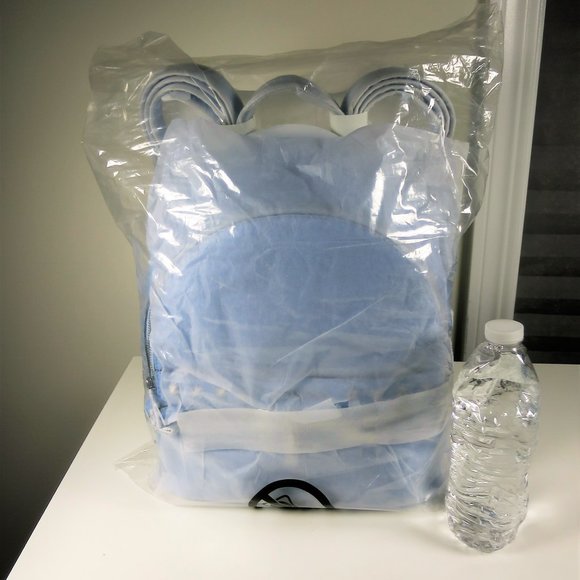 Michael Kors Kenly Medium Studded Leather Backpack Blue NWT - Picture 3 of 13